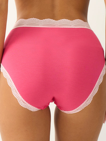 High Rise Brief Four Pack - Sugarplum Contrasts