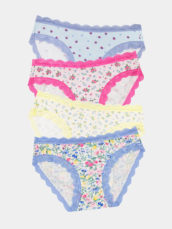 The Original Brief Four Pack - Summer Garden Stripe & Stare