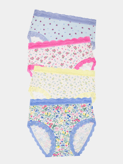 High Rise Brief Four Pack - Summer Garden Charming Garment Enterprises Co