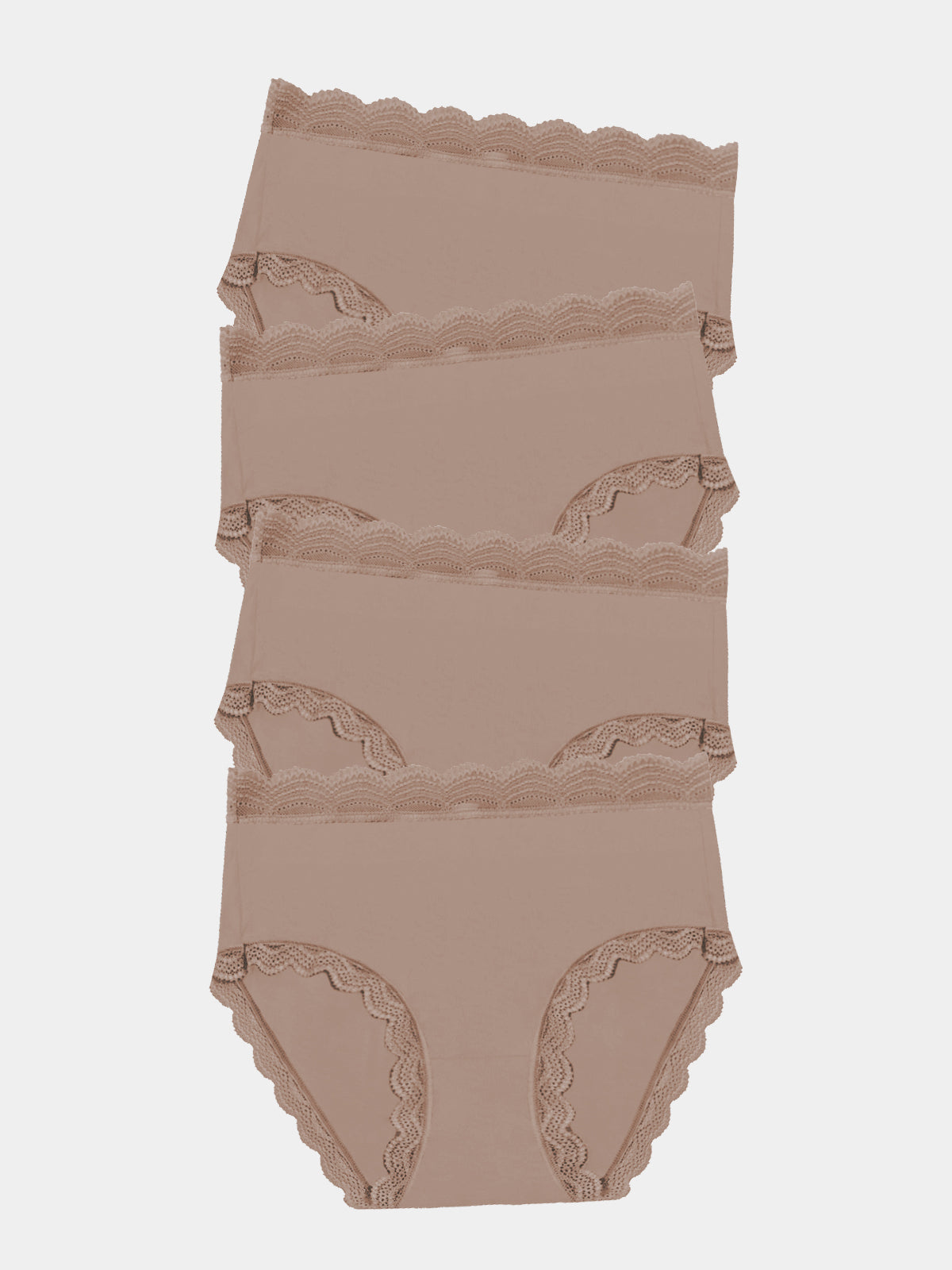 High Rise Brief Four Pack - Taupe Charming Garment Enterprises Co