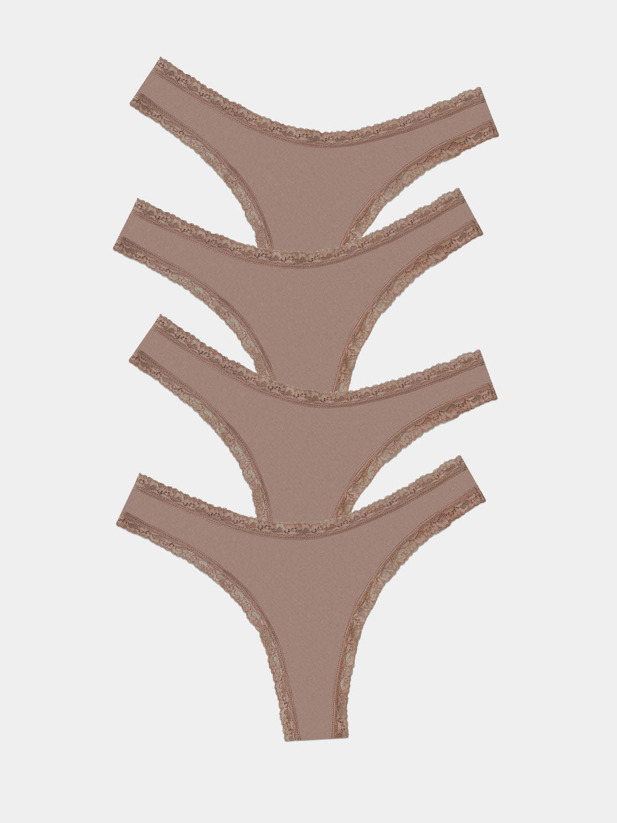 Thong Four Pack - Taupe Charming Garment Enterprises Co