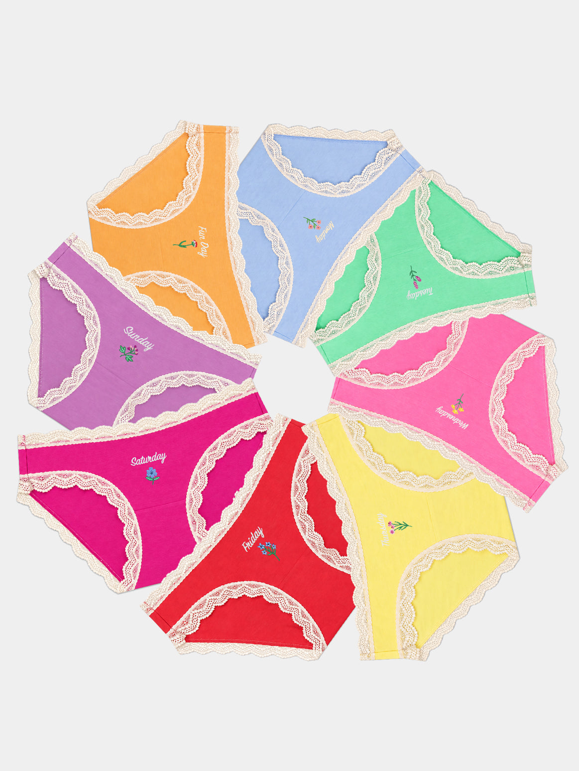 The Original Brief Eight Pack - Days of the Week