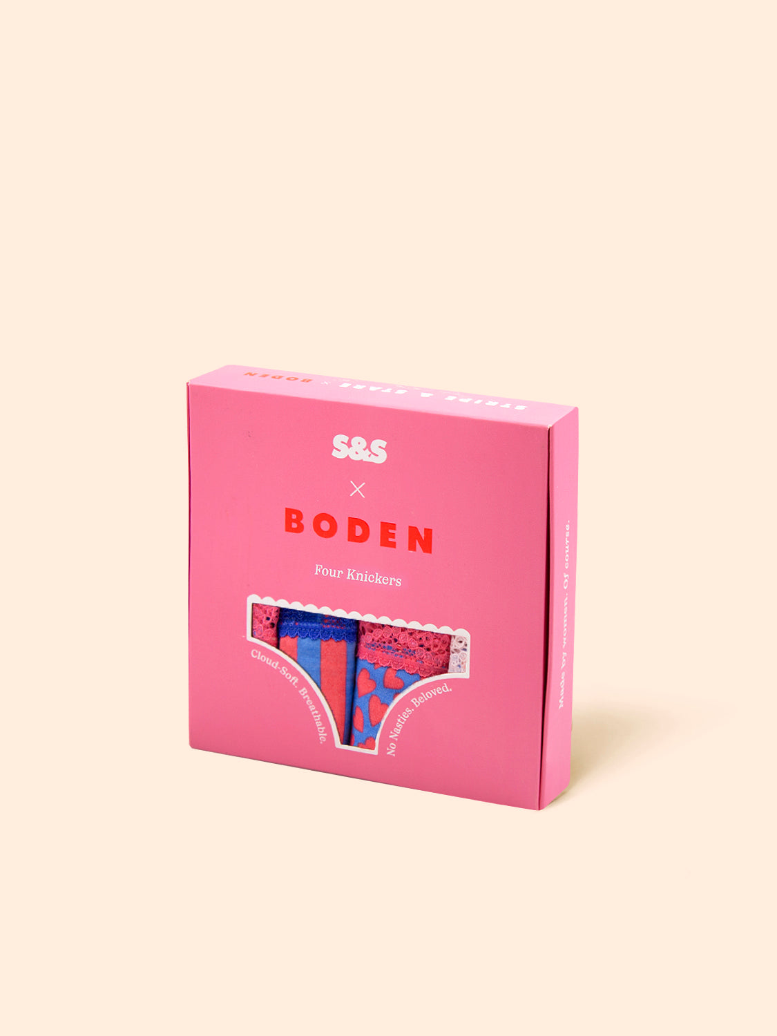 The Original Brief Four Pack - Boden x S&S Hearts