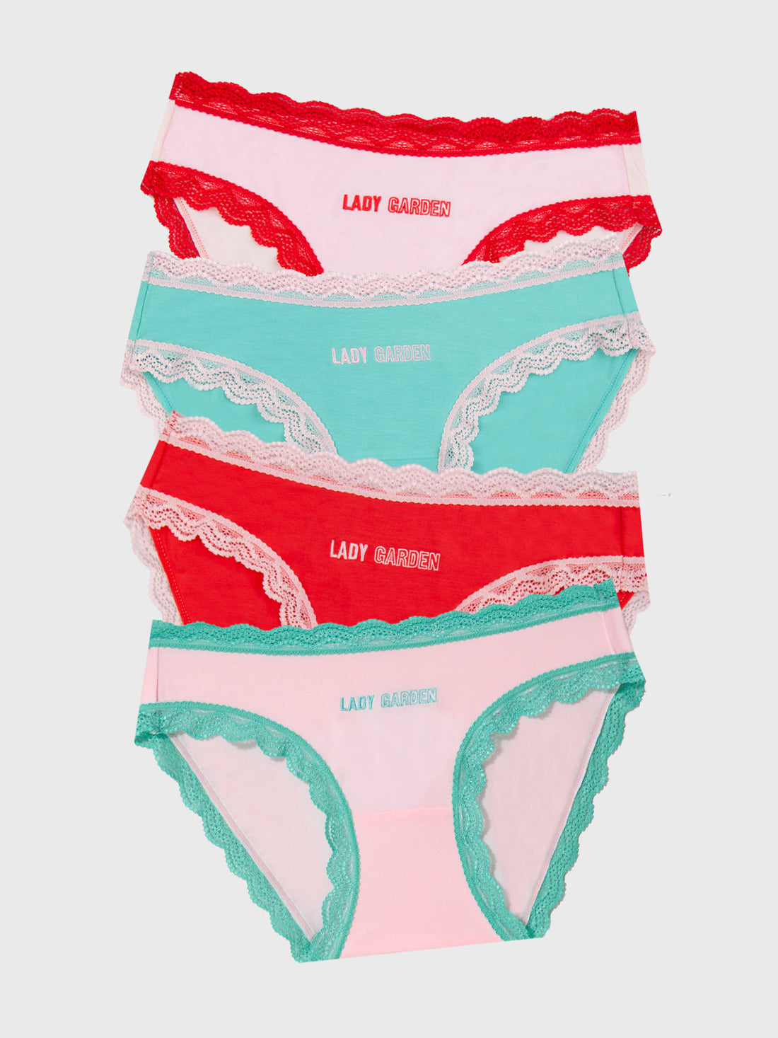 The Original Brief Four Pack - Lady Garden