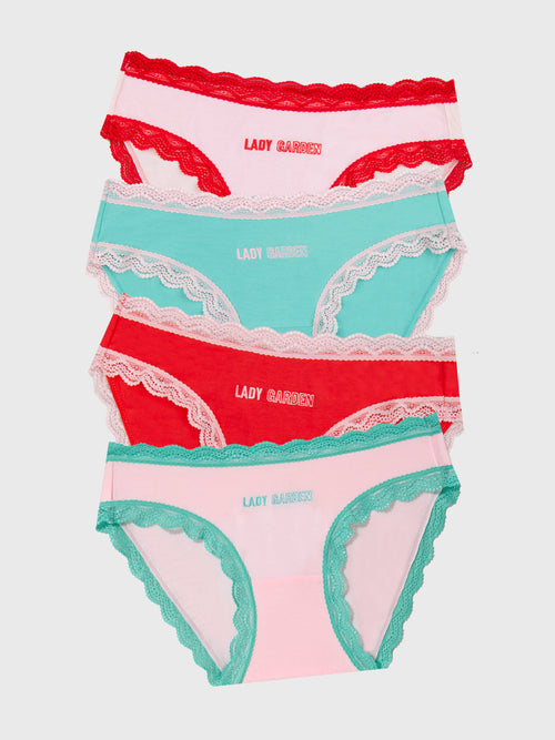 The Original Brief Four Pack - Lady Garden