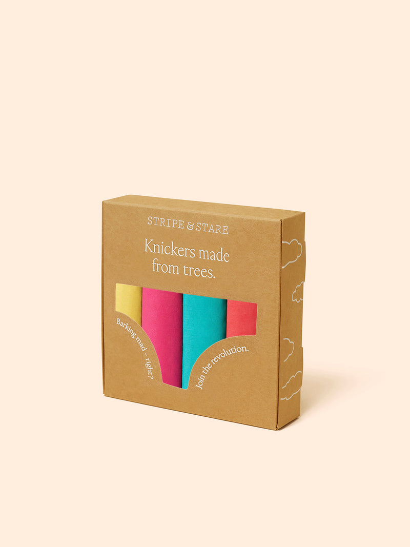 The Original Brief Four Pack - Paradise Brights