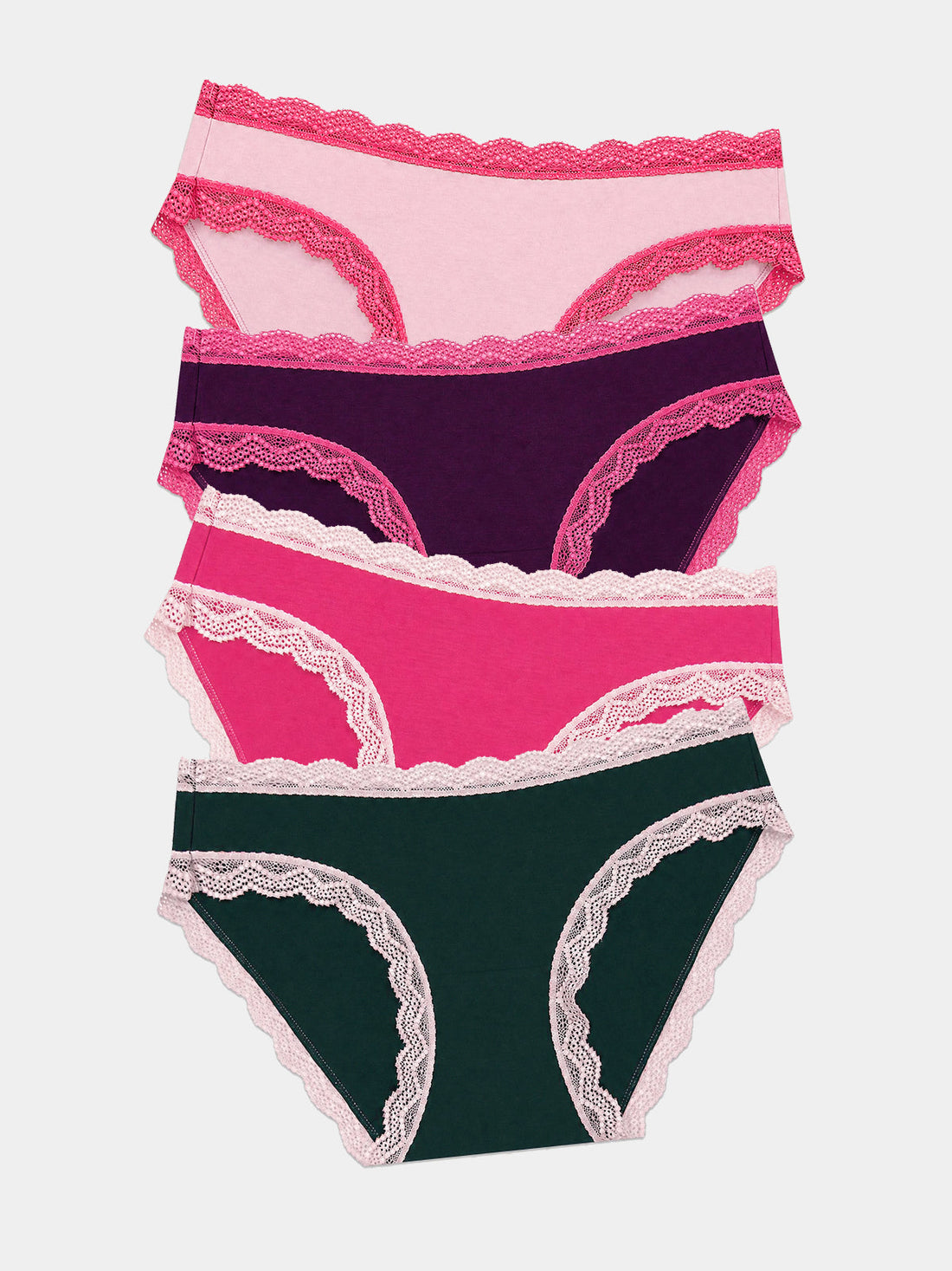 The Original Knicker Four Pack - Sugarplum Contrasts
