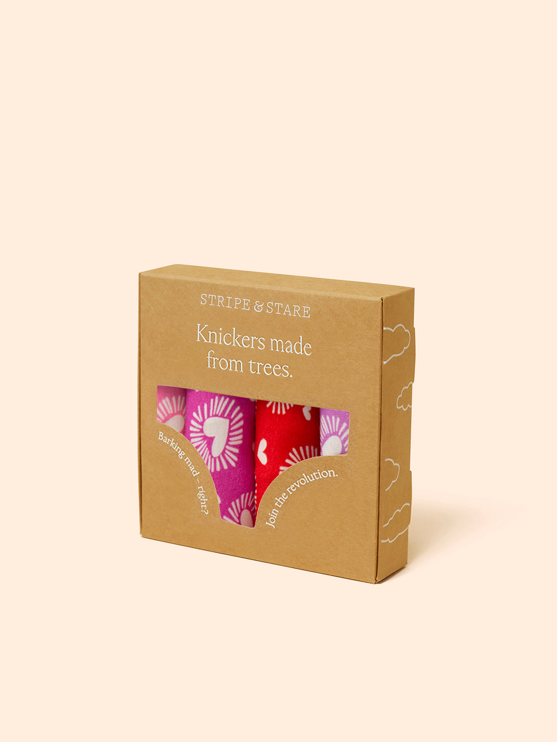 The Original Brief Four Pack - Hearts on Fire