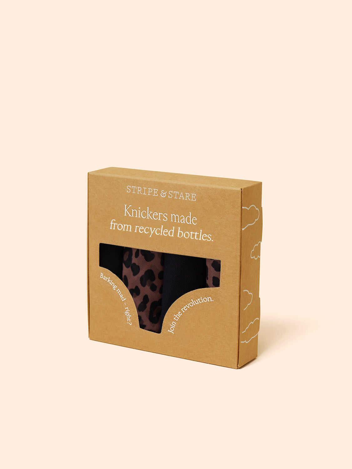 Mesh Original Brief Four Pack - Black & Leopard