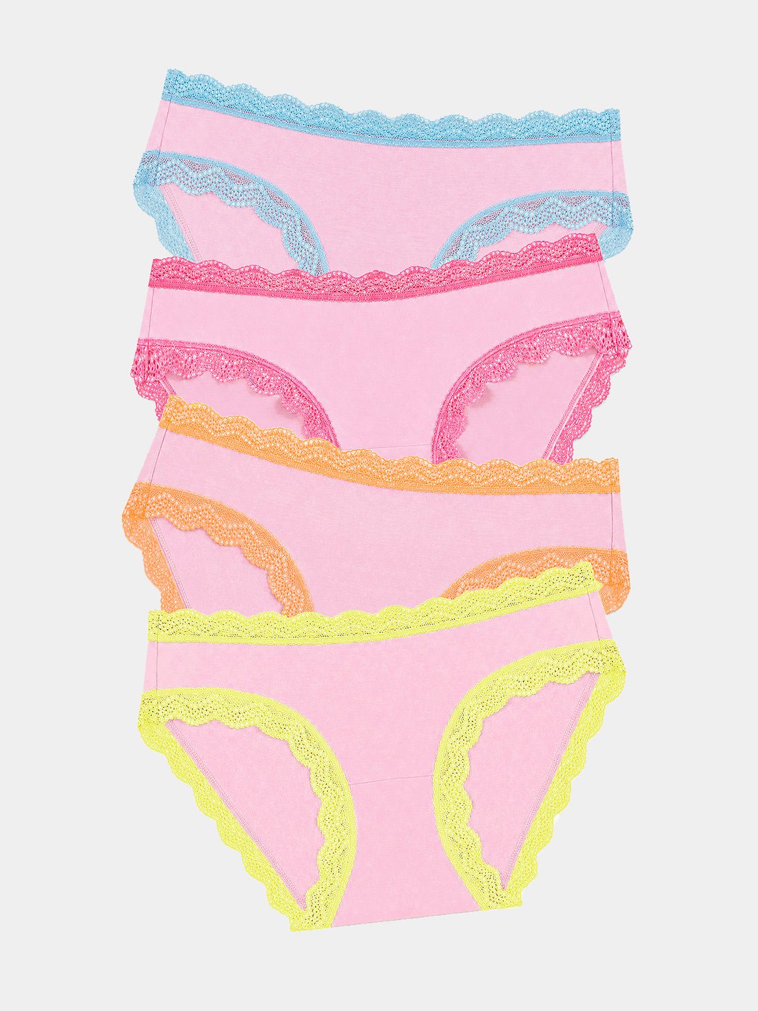 The Original Brief Four Pack - Neon Kiss