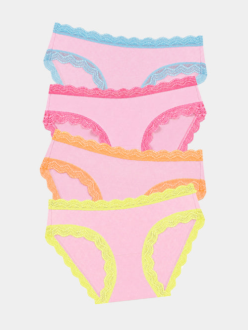 The Original Brief Four Pack - Neon Kiss