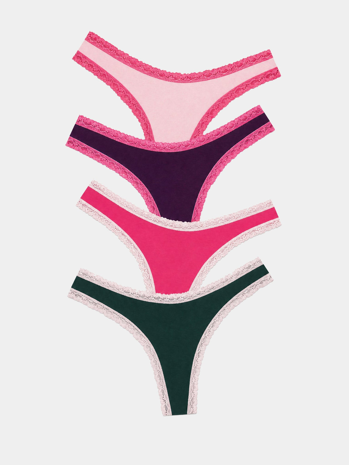 Thong Four Pack - Sugarplum Contrasts