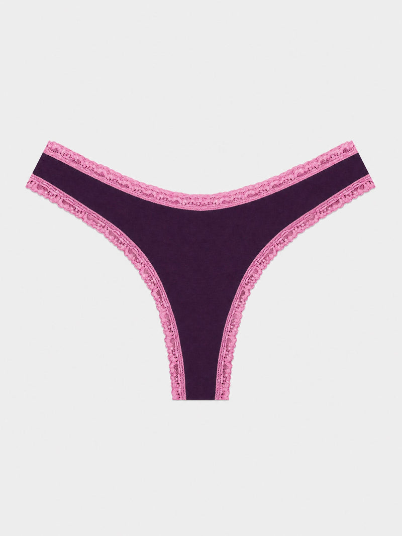 Thong - Black Cherry & Pink Pop