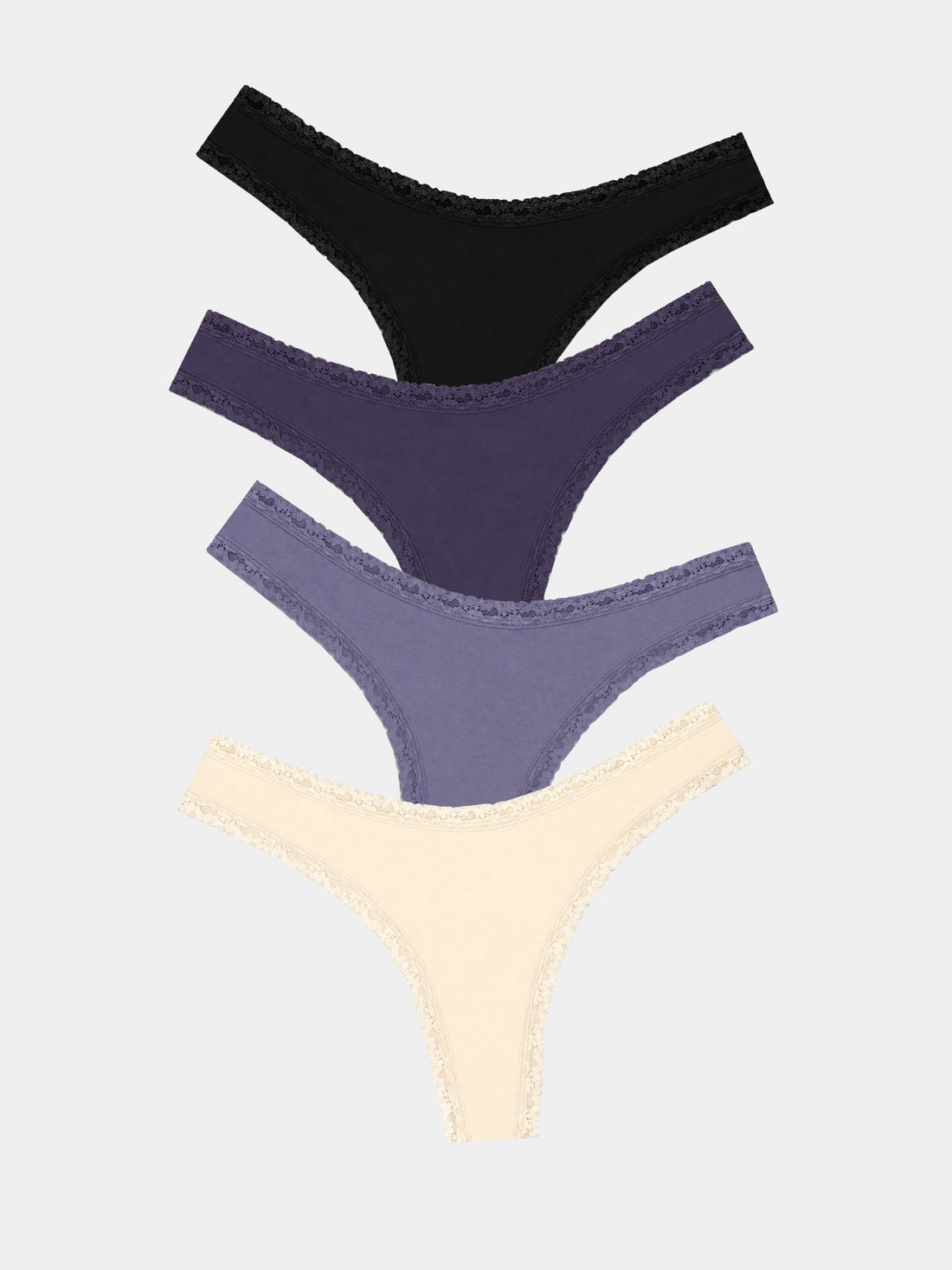 Thong Four Pack - Night Fog
