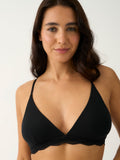 Triangle Lace Bra - Black