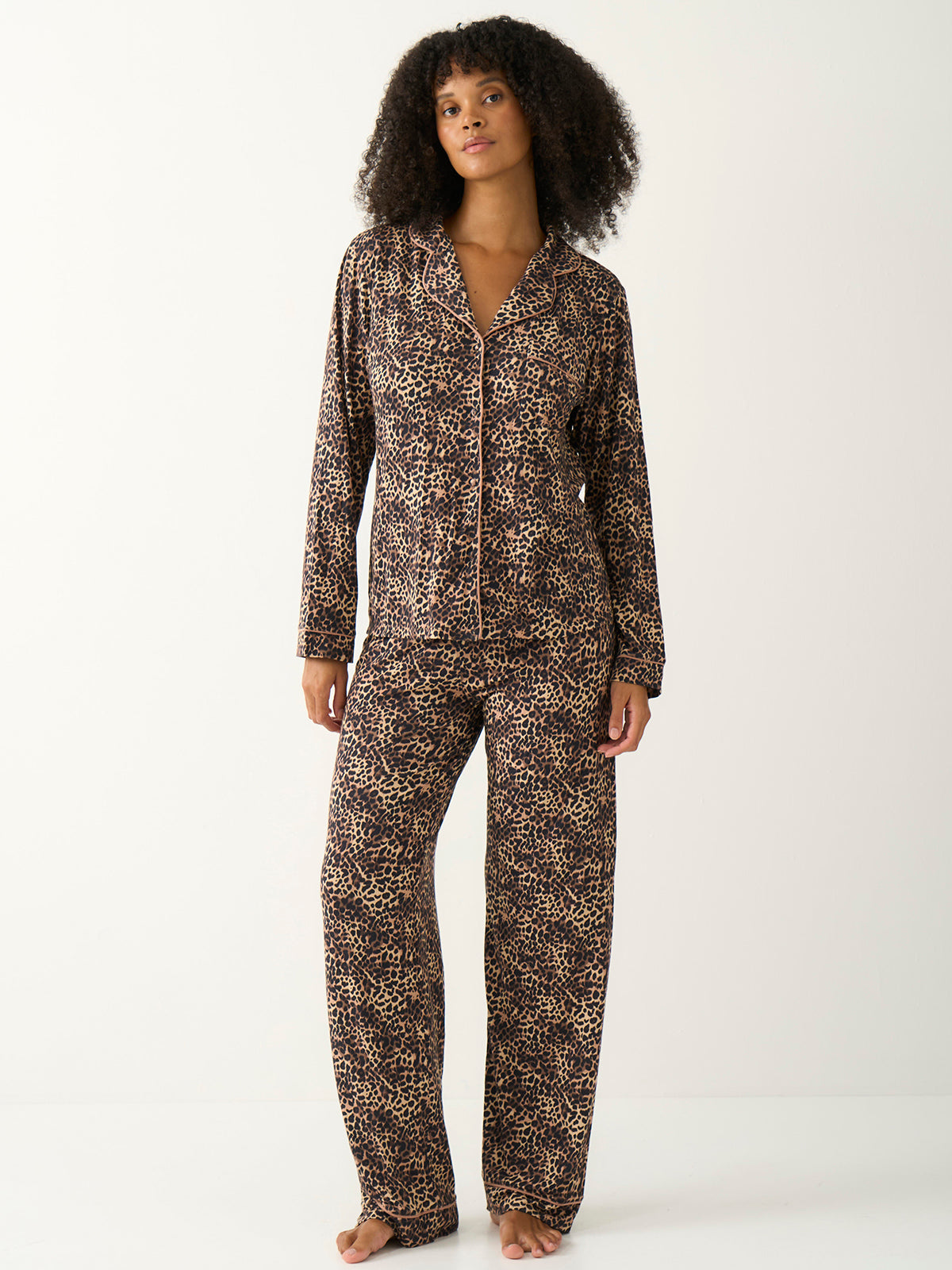 Long Pajama Set - True Leopard