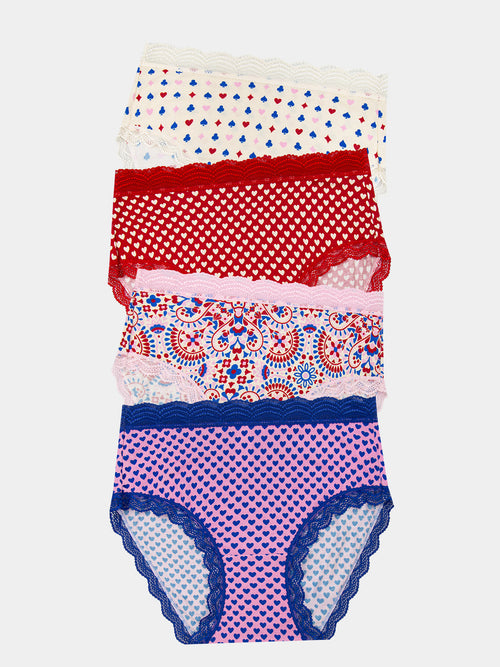 High Rise Brief Four Pack - Lady Luck Charming Garment Enterprises Co