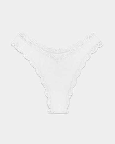 Dipped Thong - White Stripe & Stare