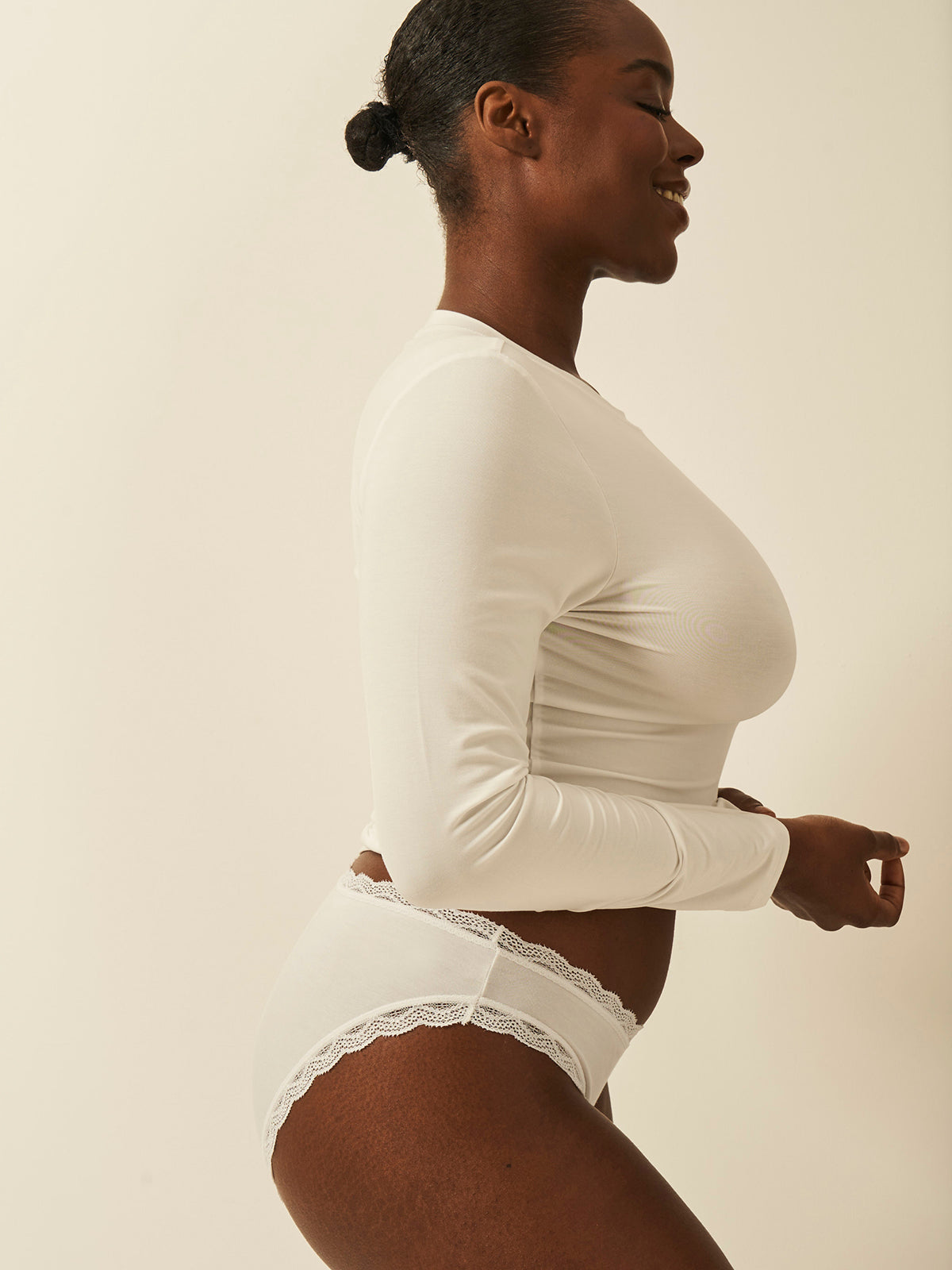 Long Sleeve Under Layer Top - White Wholegood Inter-United Ltd