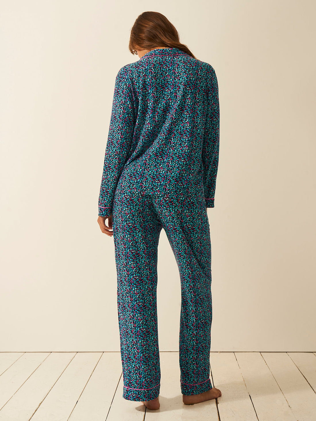 Long Pajama Set - Winter Berry