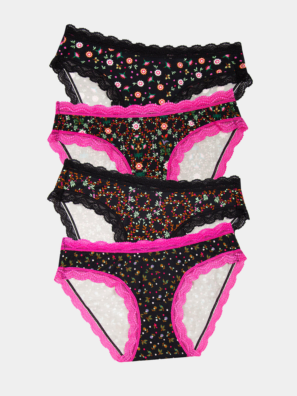 The Original Brief Four Pack - Winter Garden Stripe & Stare