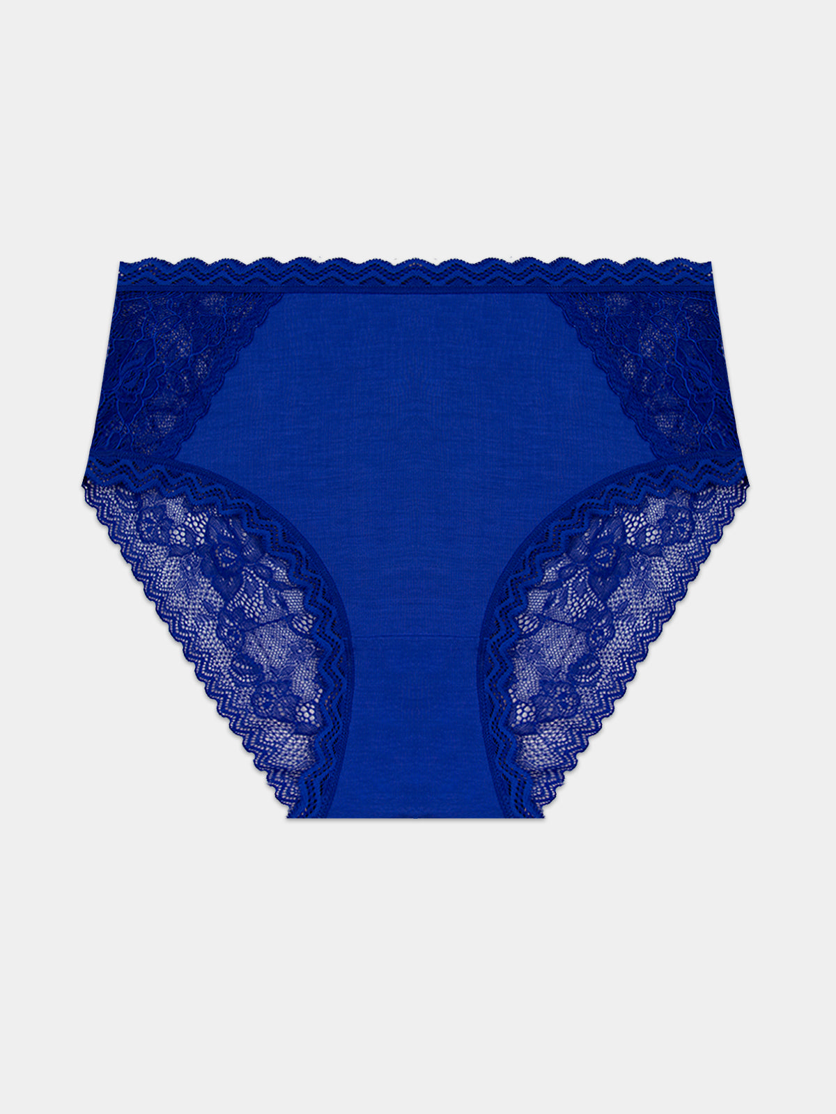 Eco Lace High Rise Brief - Azure Blue