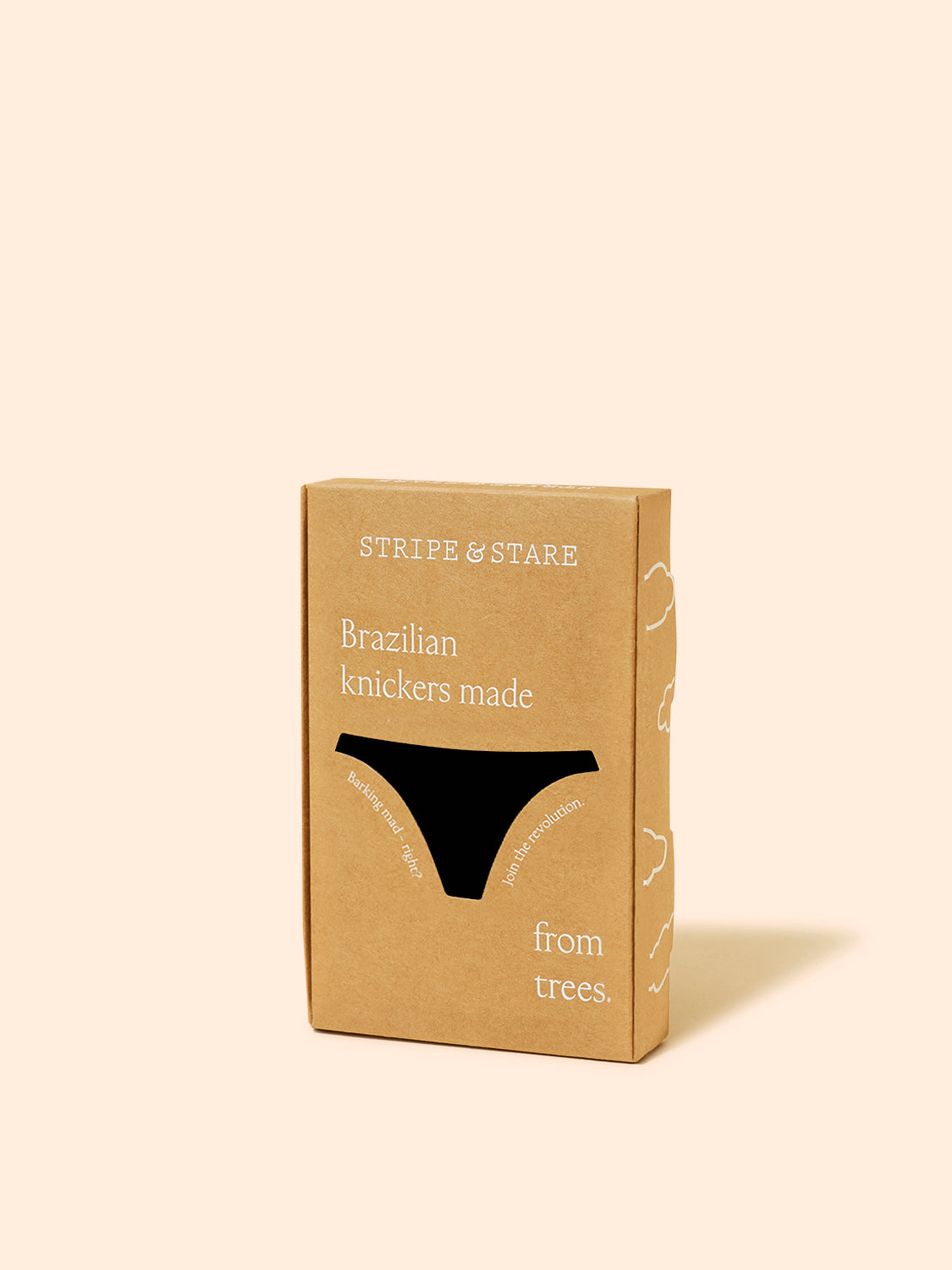ZigZag Lace Brazilian Brief - Black Hop Lun Limited