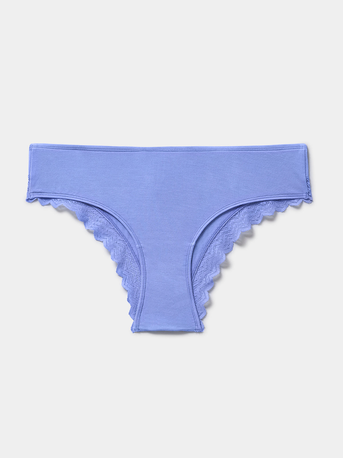 ZigZag Lace Brazilian Brief - Cornflower Blue