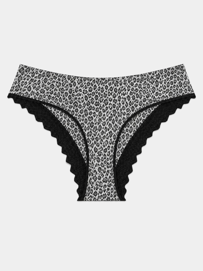 ZigZag Lace Brazilian Brief - Leopard