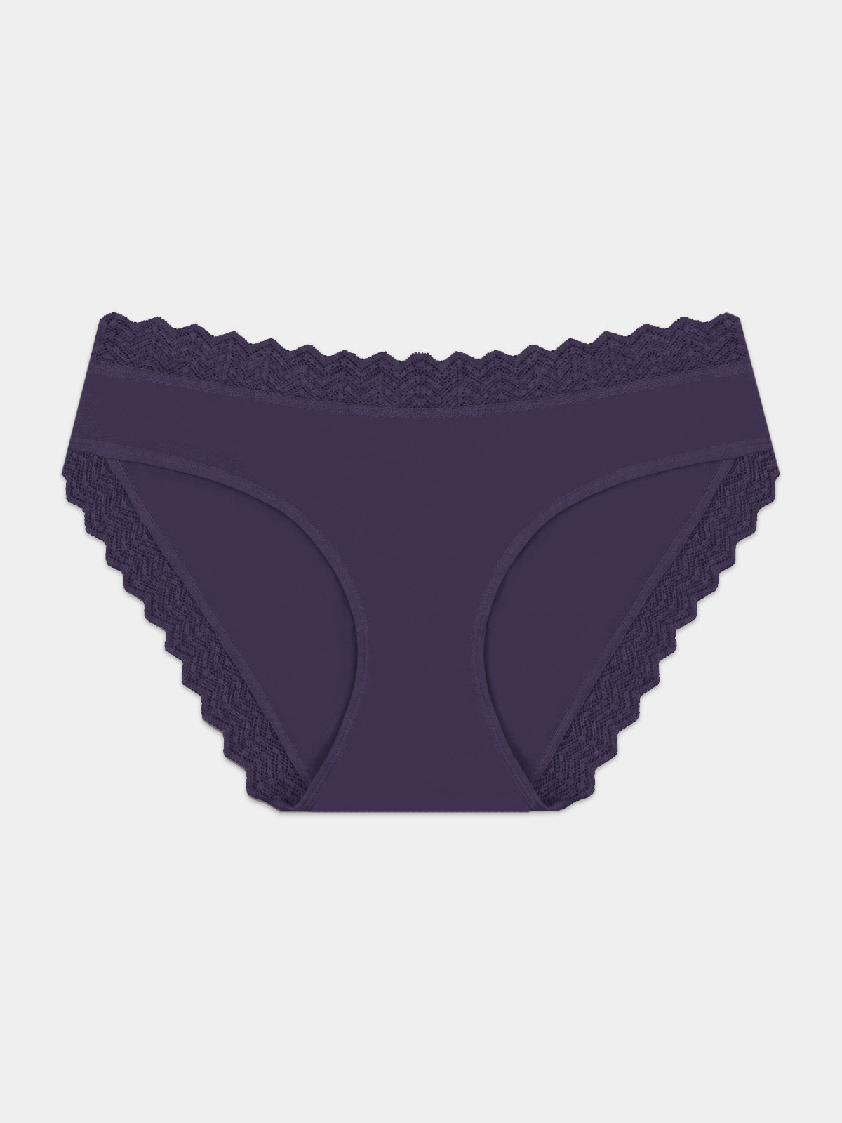 ZigZag Lace Original Brief - Night Fog