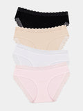 ZigZag Lace Original Brief Four Pack - Sand Essentials