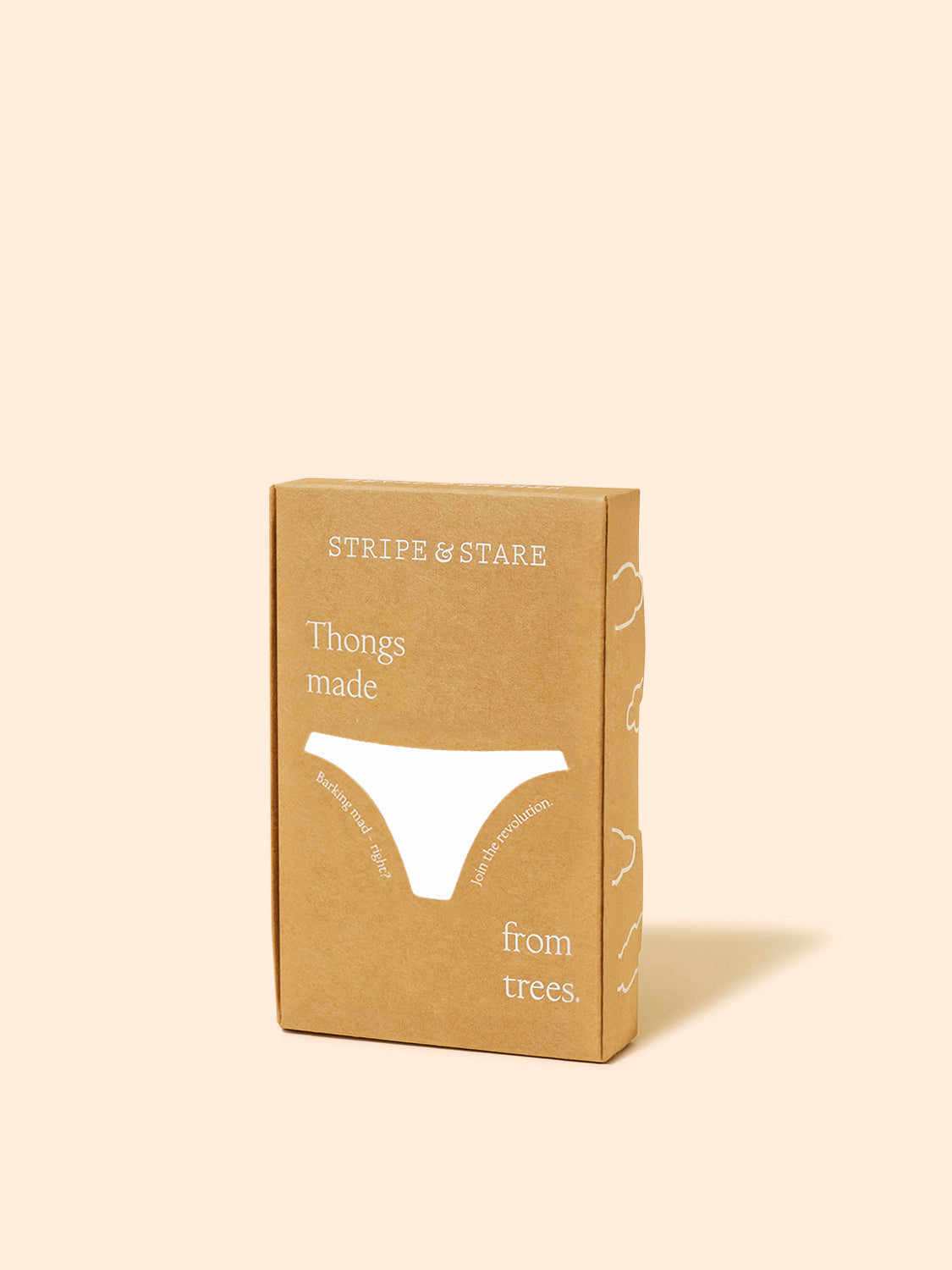 ZigZag Lace Thong - White