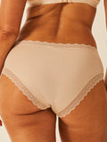 ZigZag Lace High Rise Brief - Sand