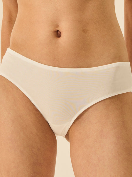 ZigZag Lace Brazilian Brief - White