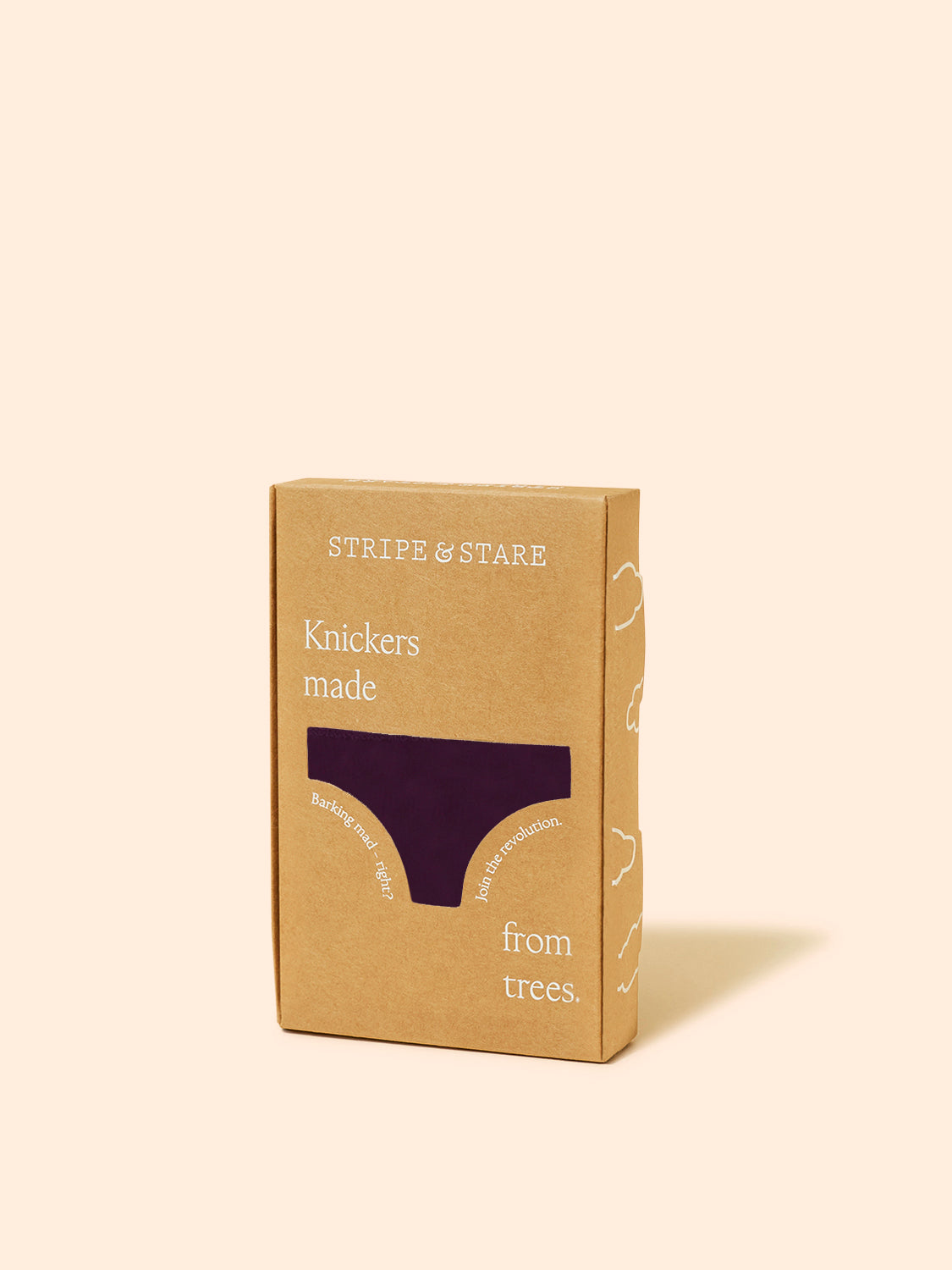 Mid Rise High Leg Brief - Black Cherry & Pop Pink