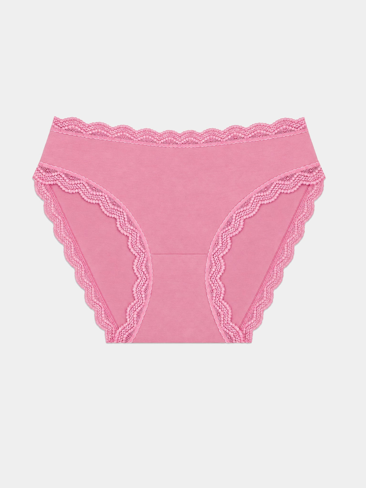 Mid Rise High Leg Brief - Dusky Pink