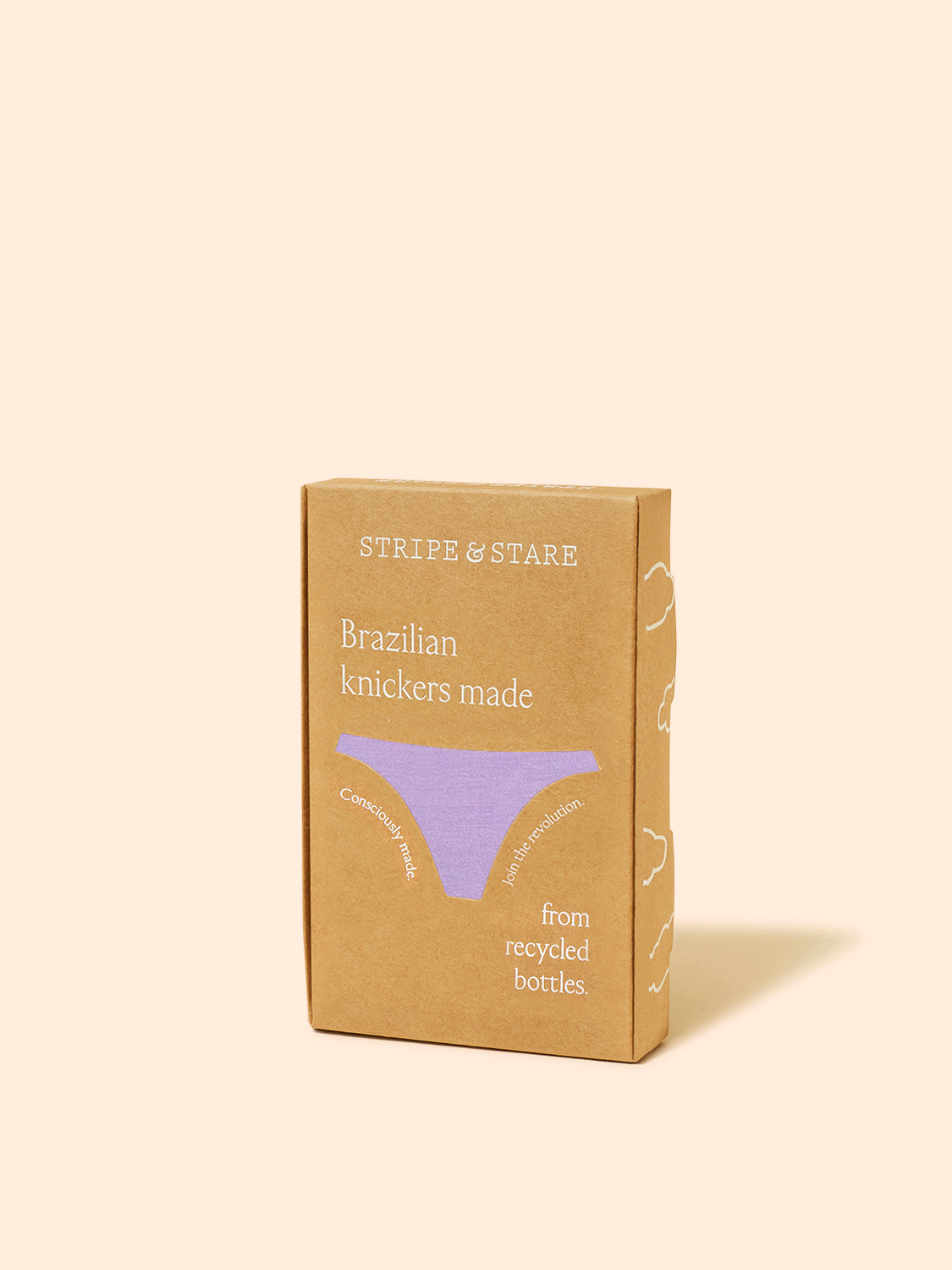 Eco Lace Brazilian Brief - Lavender Haze