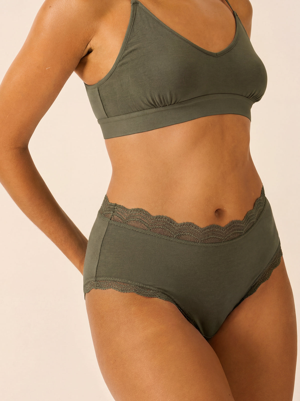 High Rise Brief - Modern Khaki