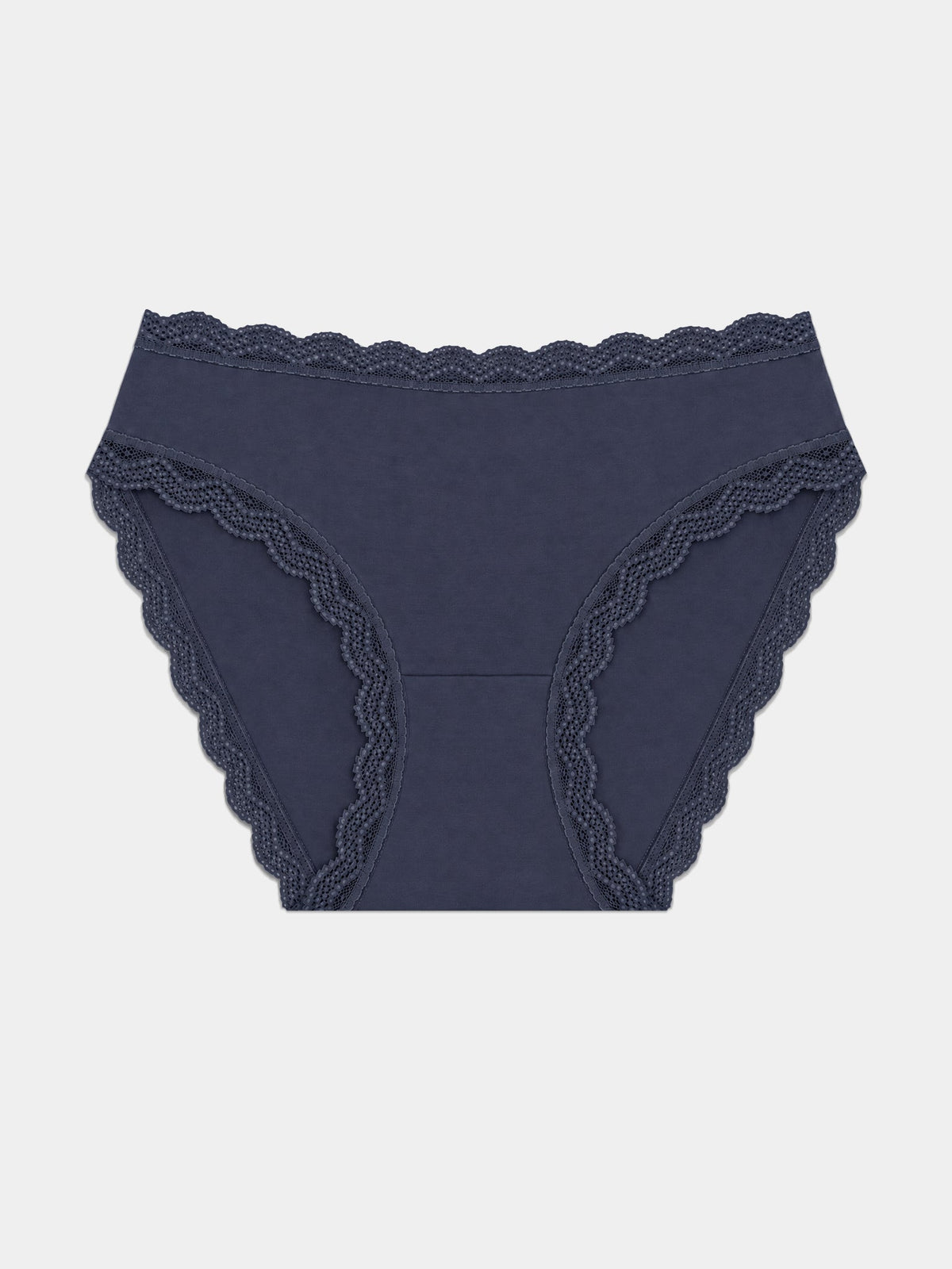 Mid Rise High Leg Brief - Indigo Blue