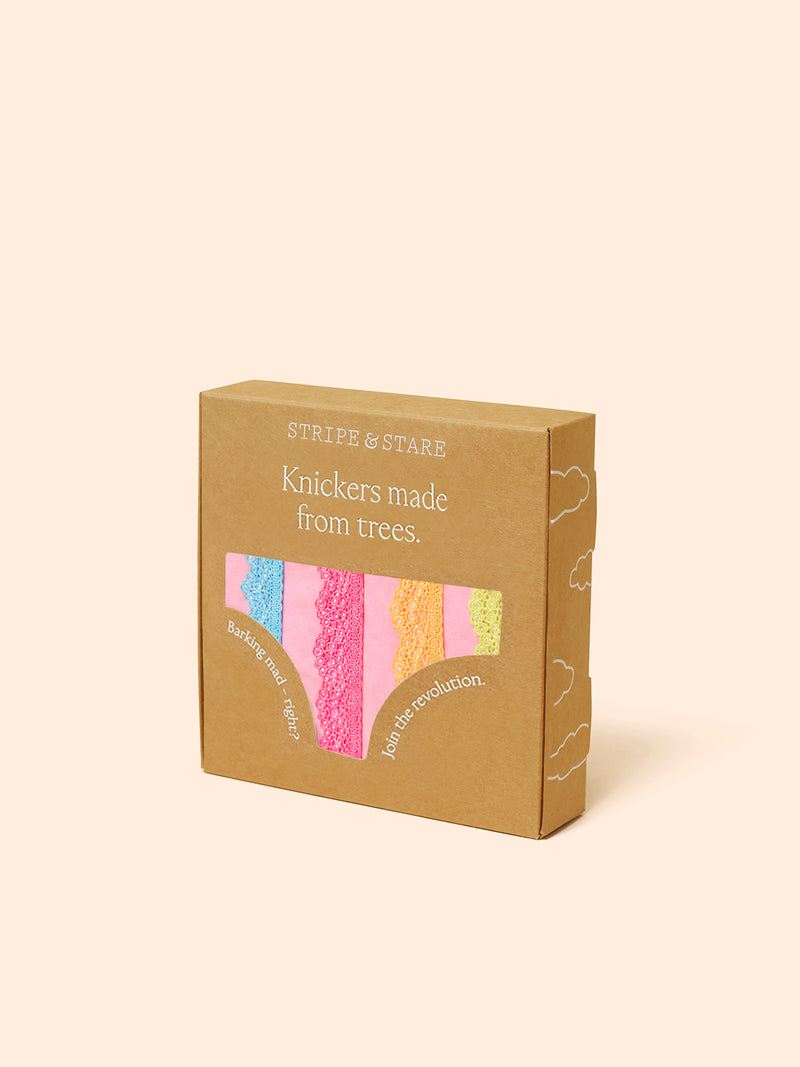 The Original Brief Four Pack - Neon Kiss
