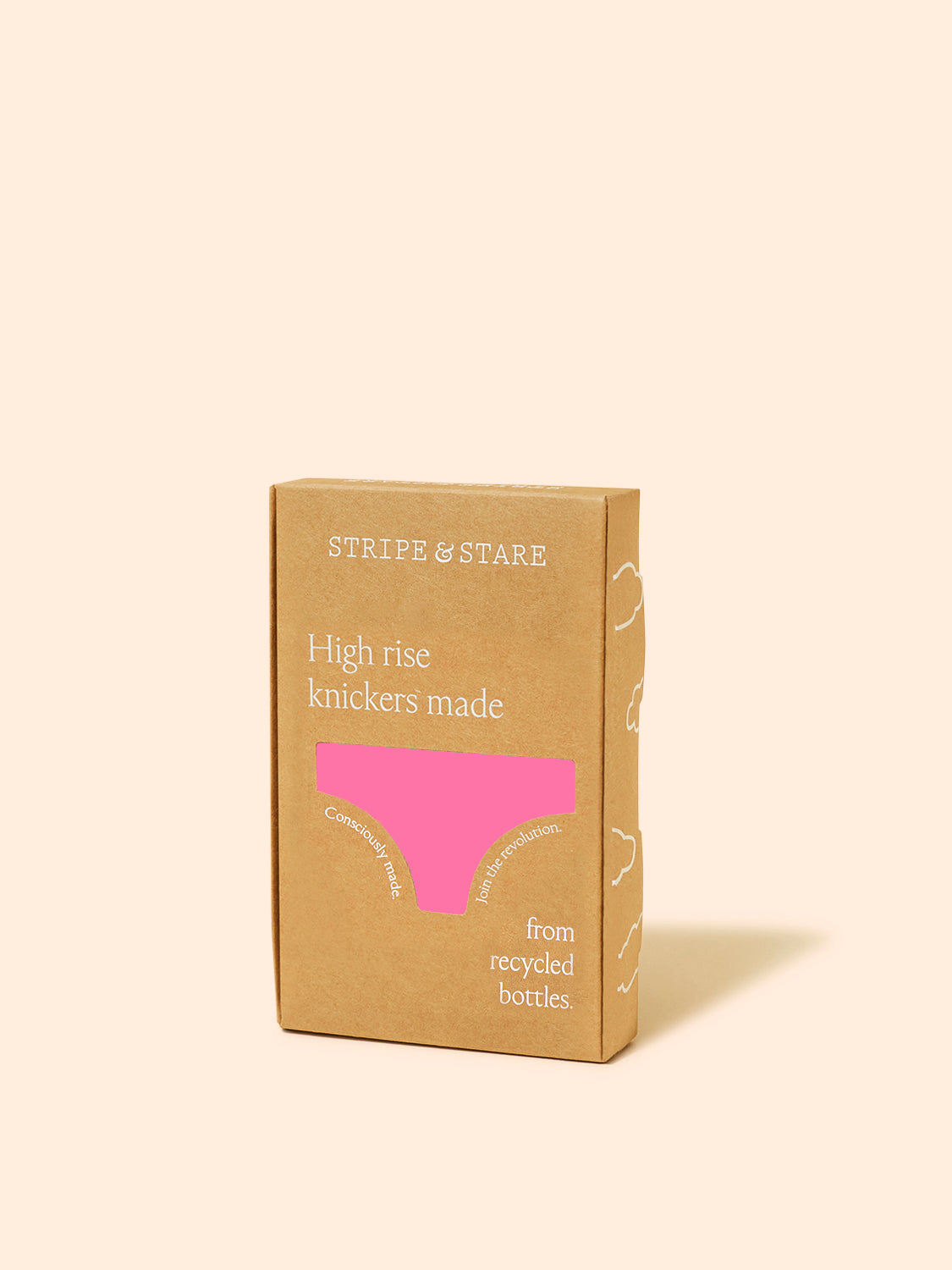 Eco Lace High Rise Brief - Pink Cosmos