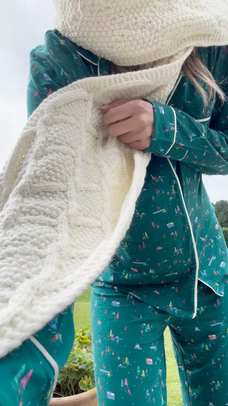 Long Pajama Set - Gone Skiing