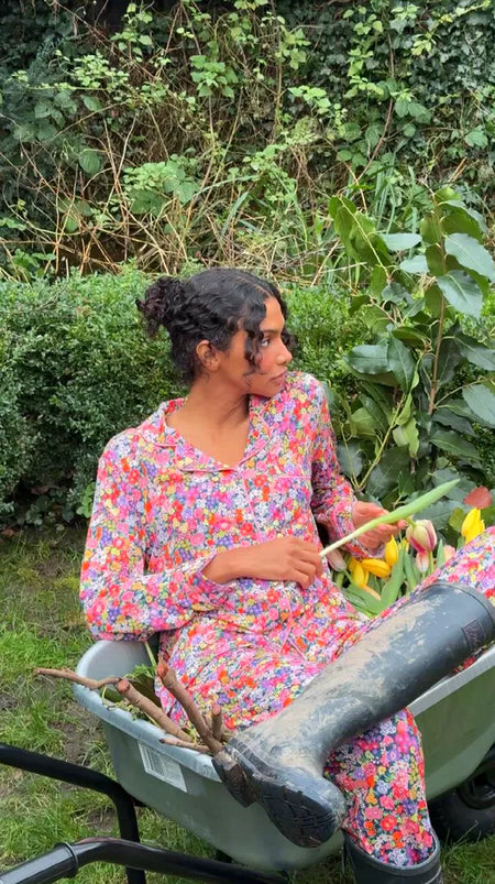 Long Pajama Set - Botanical Bloom