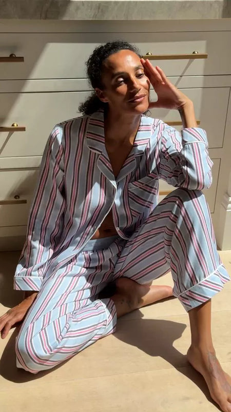 Soft Brushed Woven Pajama Bottoms - Slumber Stripe