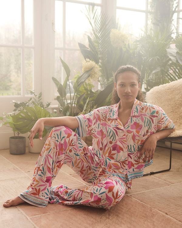 Relaxed Pajama Set - Desert Bloc Stripe & Stare