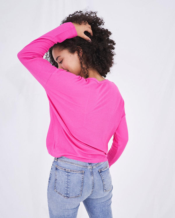 Active Slouch - Hot Pink Stripe & Stare