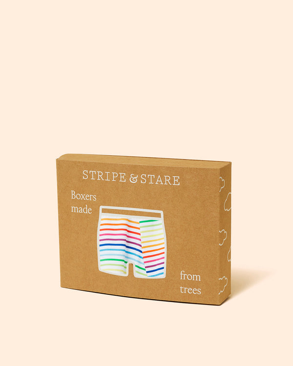 Unisex Boxer - Over the Rainbow Stripe & Stare