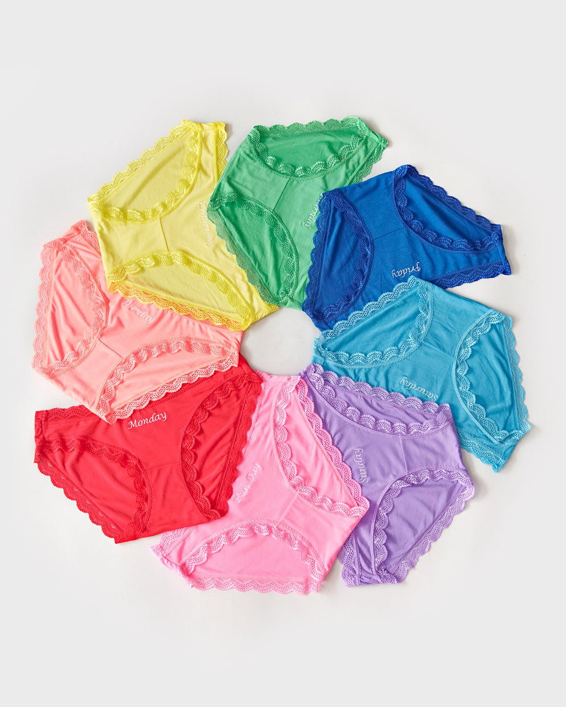 The Original Brief Eight Pack - Days of the Week Charming Garment Enterprises Co