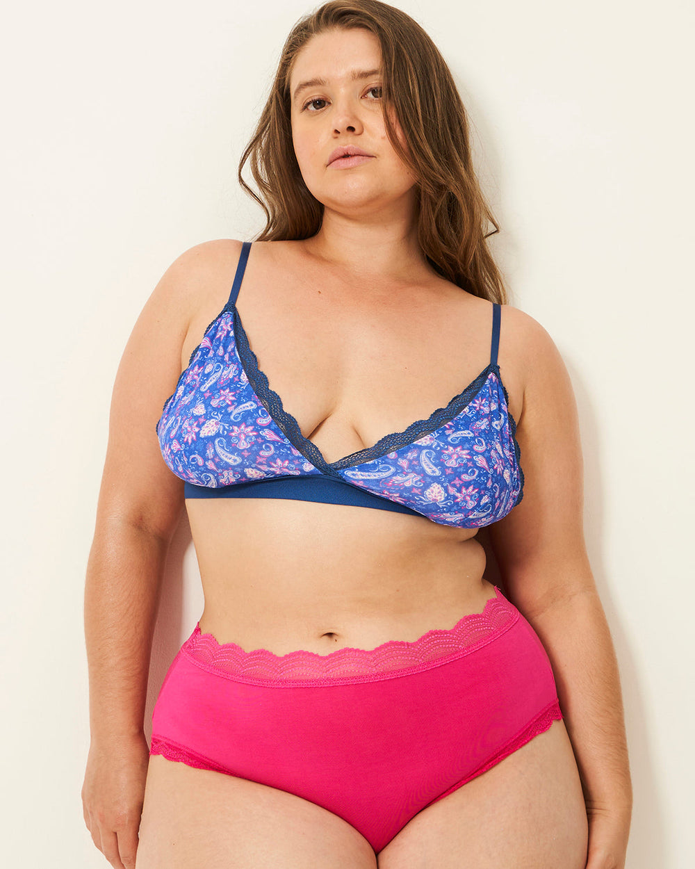 High Rise Brief Four Pack - Paisley Daze Stripe & Stare