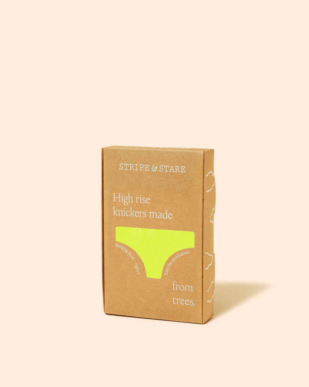 HIGH RISE UNDIES IN YELLOW CALICO